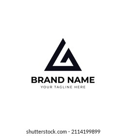 Triangle Letter G oder eine Design-Vorlage für Logos