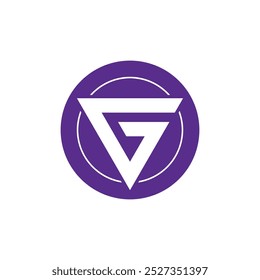 Triangle Letter G Logo Template Illustration Design