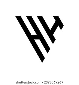 Triangle Letter HH Monogram Logo