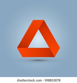 triangle Letter A icon and logo template.  New design and elegant typographic. orange ribbon