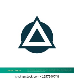 Triangle A Letter Icon Vector Logo Template Illustration Design. Vector EPS 10.