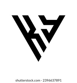 Triangle Letter KY Logo Design