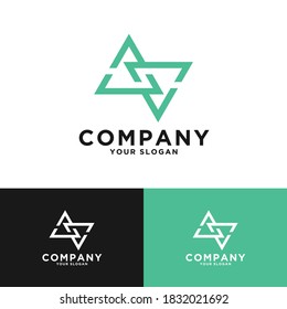 triangle or letter a logos for business