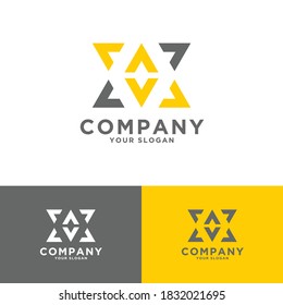 triángulo o letra a logotipos para empresas