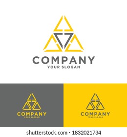 triangle or letter a logos for business