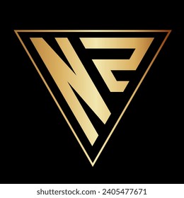 Diseño de logotipo de letra triangular N