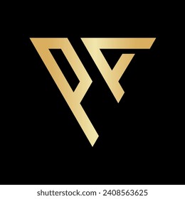 Triangel-Buchstaben-PA-Logo-Design