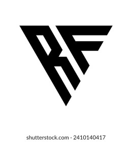 Triangle Letter RF Logo Design