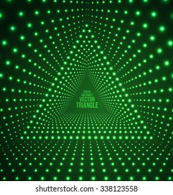 Triangle Light Effects. Electronic Music Design. Vector illustration for Your Business Party Flyers.