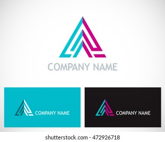 triangle line color logo