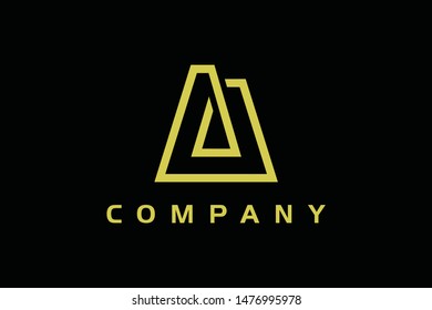 Triangle line concept . Very suitable in various business purposes, also for icon, symbol and many more.