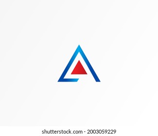 Design-Icon-Konzept für Dreieck- und Zeilenform