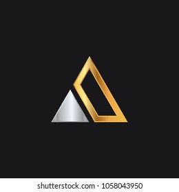 triangle line technology business logo