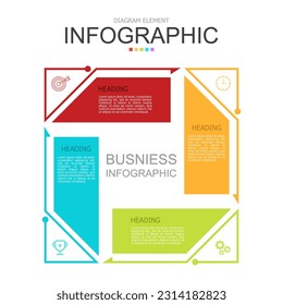 triangle line with trapezoid for infographic. used for process diagram, presentation, working flow, information layout, banner, chart, and graph. business concept with 4 options. data visualization.