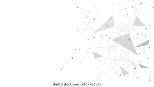 Triangle lines on a white background. Triangle pattern. Geometric abstract background with simple Triangle elements.	