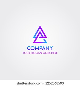 triangle logo abstract concept for business