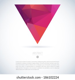 triangle logo abstract creative digital vector tech shape color cover conceptual vector modern background with polygon item triangle logo abstract creative digital vector tech shape color cover line w