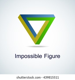 Triangle Logo Abstract Infinite impossible loop vector design template. Corporate icon logotype. Creative Square infinity lineart concept. Logic Puzzle. Infinite Triangular ring
