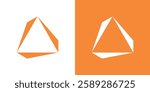 Triangle logo abstract, triangle logo inspiration.