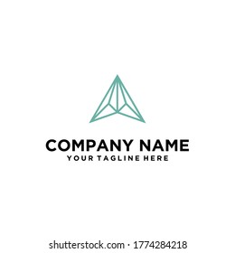 triangle logo abstract Simple universal geometric signs collection.