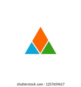 triangle logo abstract vector illustration
