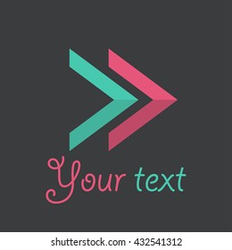 Triangle logo for business.Vector illustration
