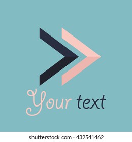 Triangle logo for business.Vector illustration
