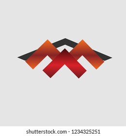 triangle logo, can be used for real estate, mountains, etc.