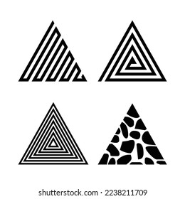 Triangle logo collections icon template
