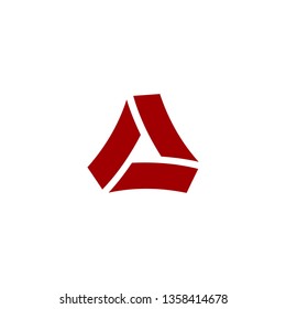 Triangle Logo Design Concept Letter A