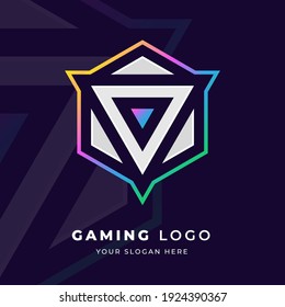 Triangle logo design, Logo for game, esport, initial gaming, community or business.