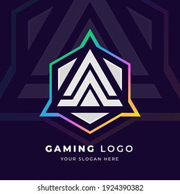 Triangle logo design, Logo for game, esport, initial gaming, community or business.