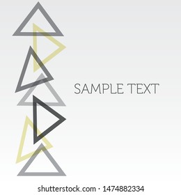 triangle logo design on the white background