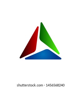 Triangle logo design. Simple modern Logo design inspiration.