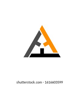 triangle logo design simple modern template