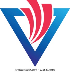 modelo de diseño de logotipo triangular para empresas de desarrollo empresarial logotipo
