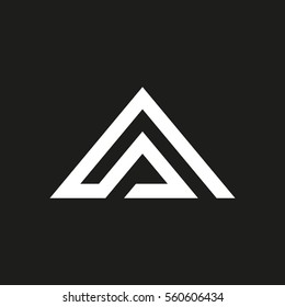 Triangle Logo Design Vector Stock Vector (Royalty Free) 560606434 ...