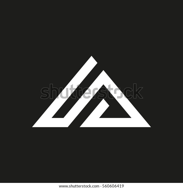 Triangle Logo Design Vector Stock Vector (Royalty Free) 560606419