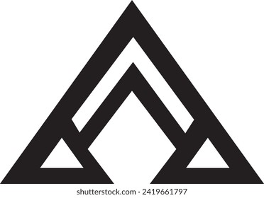 A Triangle logo design, vector file logo icon, 
