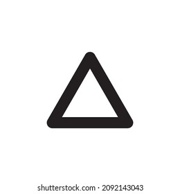 triangle logo design vector simple