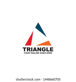 Triangle logo design vector template