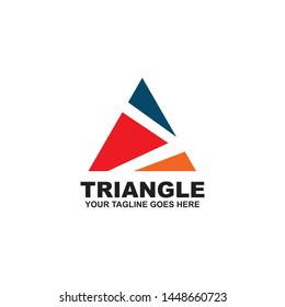 Triangle logo design vector template