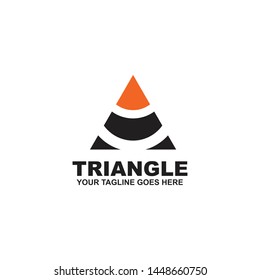 Triangle logo design vector template