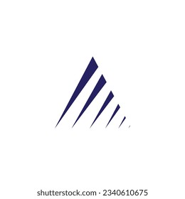 Triangle logo design vector template.