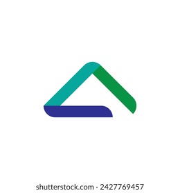 
Triangle logo design vector template.
