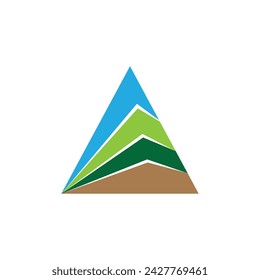 
Triangle logo design vector template.
