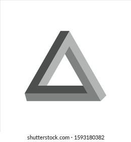 Triangle logo design Vector in white background
