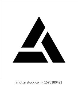 Triangle logo design Vector in white background
