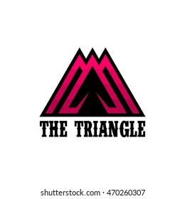 Triangle logo. Digital Mountain logo. Progress and Movement logo.
