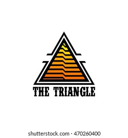 Triangle logo. Digital Mountain logo. Progress and Movement logo.